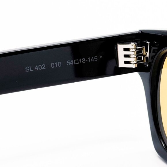 NEW SAINT LAURENT SUNGLASSES SL402 010 UNISEX BLACK/YELLOW EYEWEAR SL 402 010 - Picture 7 of 9